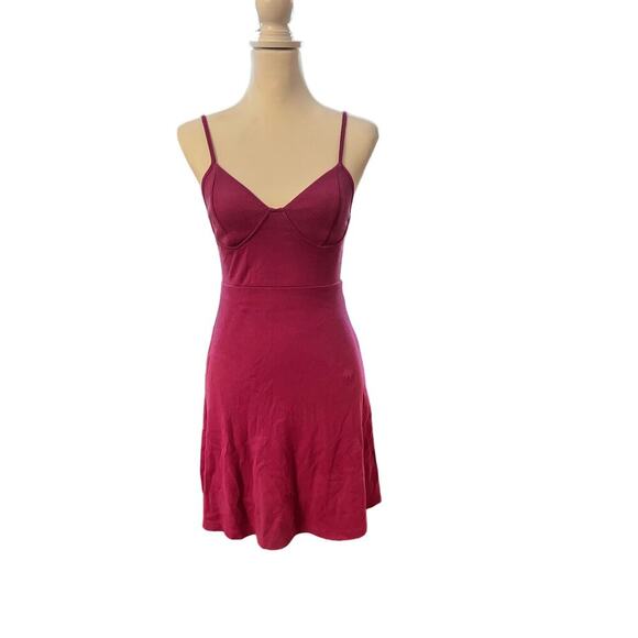 WILD FABEL FUSCIA SPHAGHETTI STRAP SUNDRESS SIZE XS - Picture 1 of 4